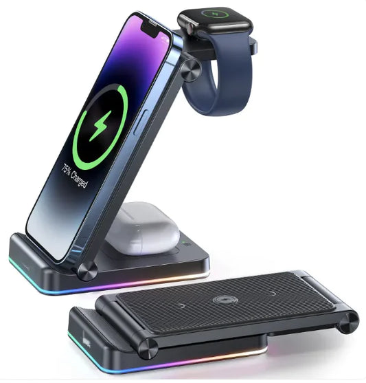 3-in-1 Wireless Foldable Charger