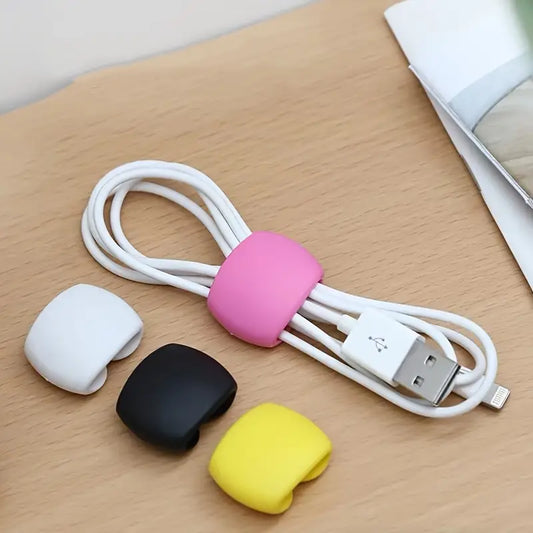 Stylish 10pcs Random Color Data Cable Organizers