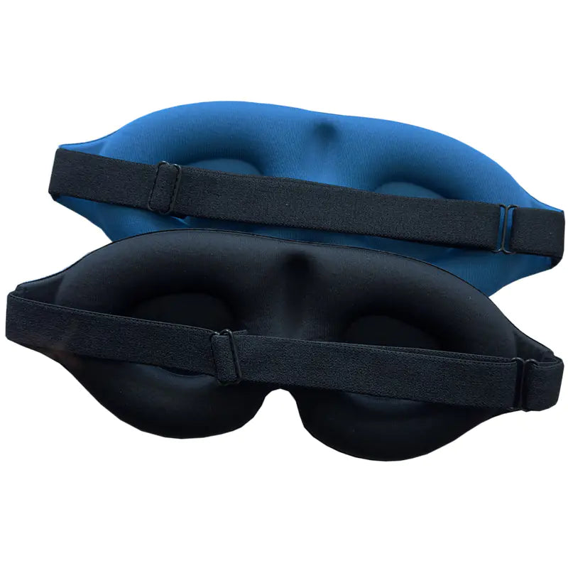 3D Black Sleep Mask for Travel and Relaxation
