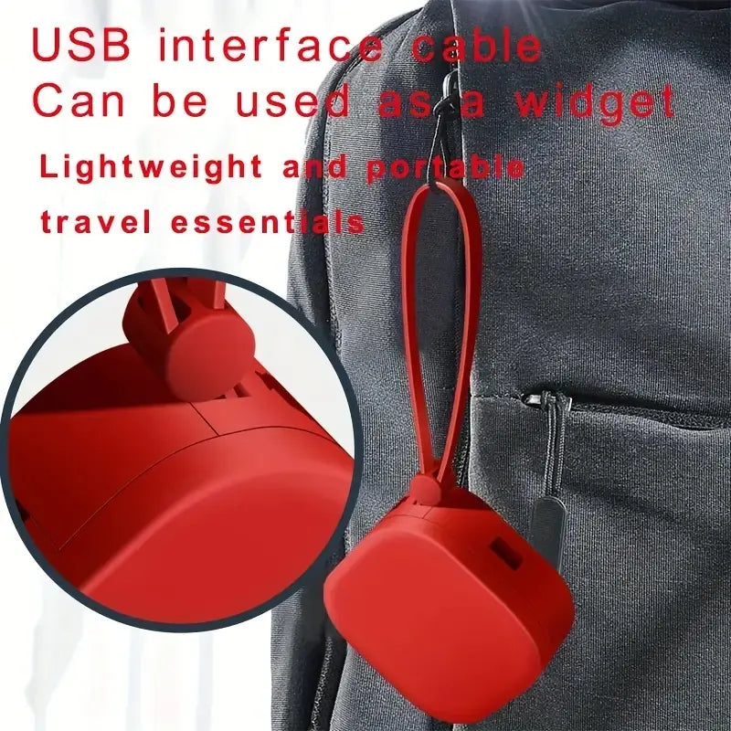 3-in-1 Retractable USB Data Cable with Phone Stand