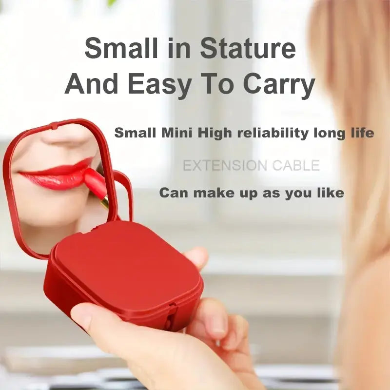 3-in-1 Retractable USB Data Cable with Phone Stand