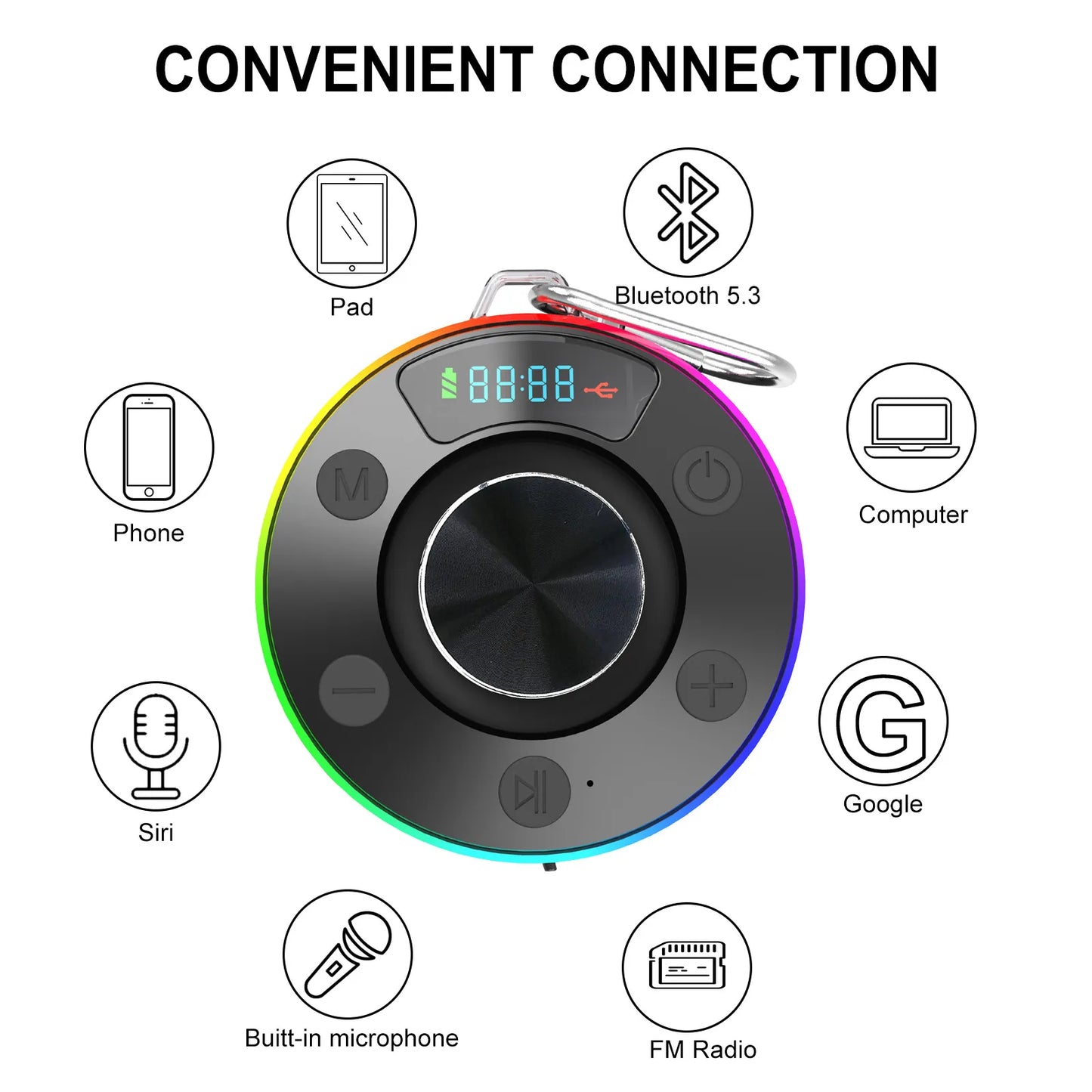 AquaBeats Waterproof Bluetooth Speaker